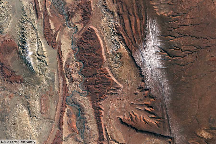 Neuquen Basin Argentina From Space